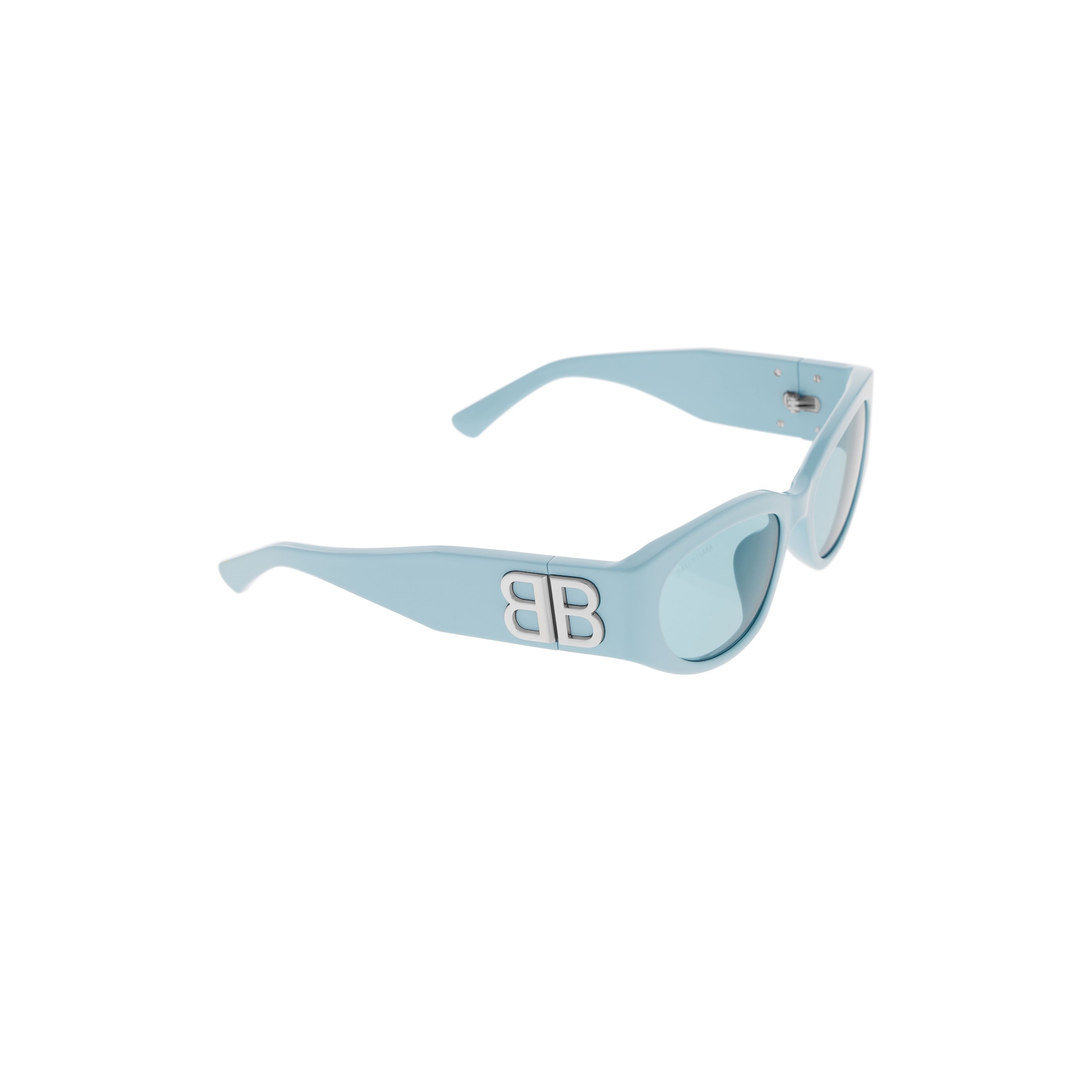 Women’s Bossy Round Af Sunglasses in Light Blue - Image 5